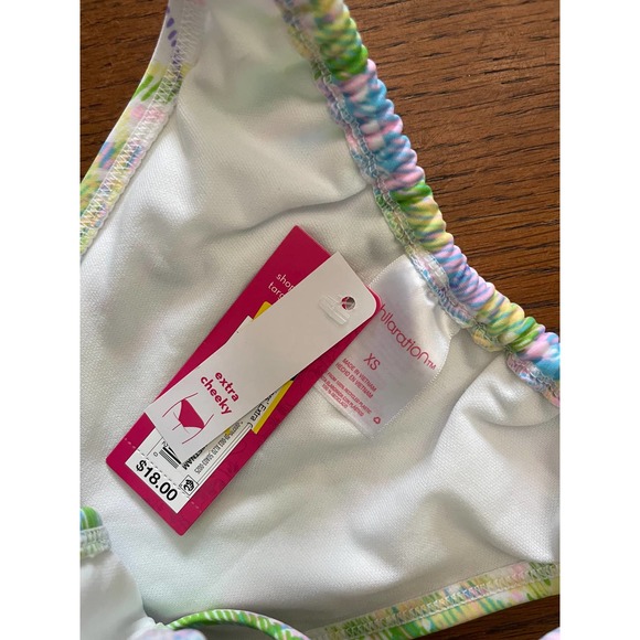 NWT Xhilaration Bikini- Pastel Plaid- Size XS/S - Picture 2 of 7